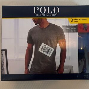 Polo Ralph Lauren 3 pack classic fit cotton crewT-Shirts size M NEW